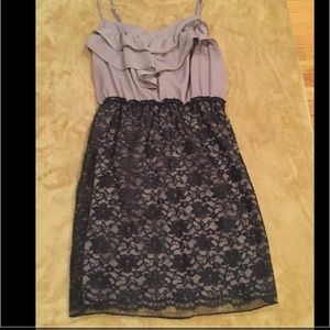 Purple and Black Lace dress